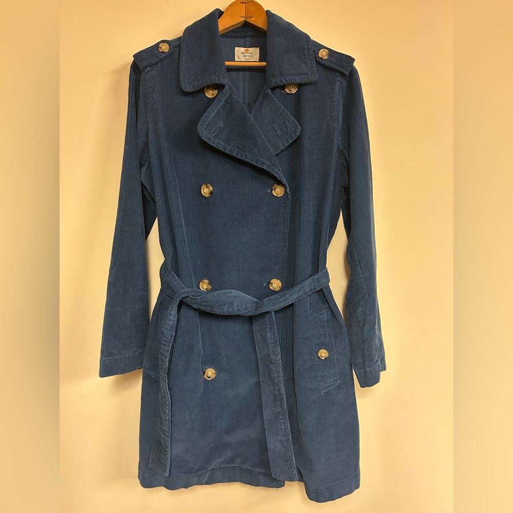 Marine Layer Kennedy Blue Corduroy Coat